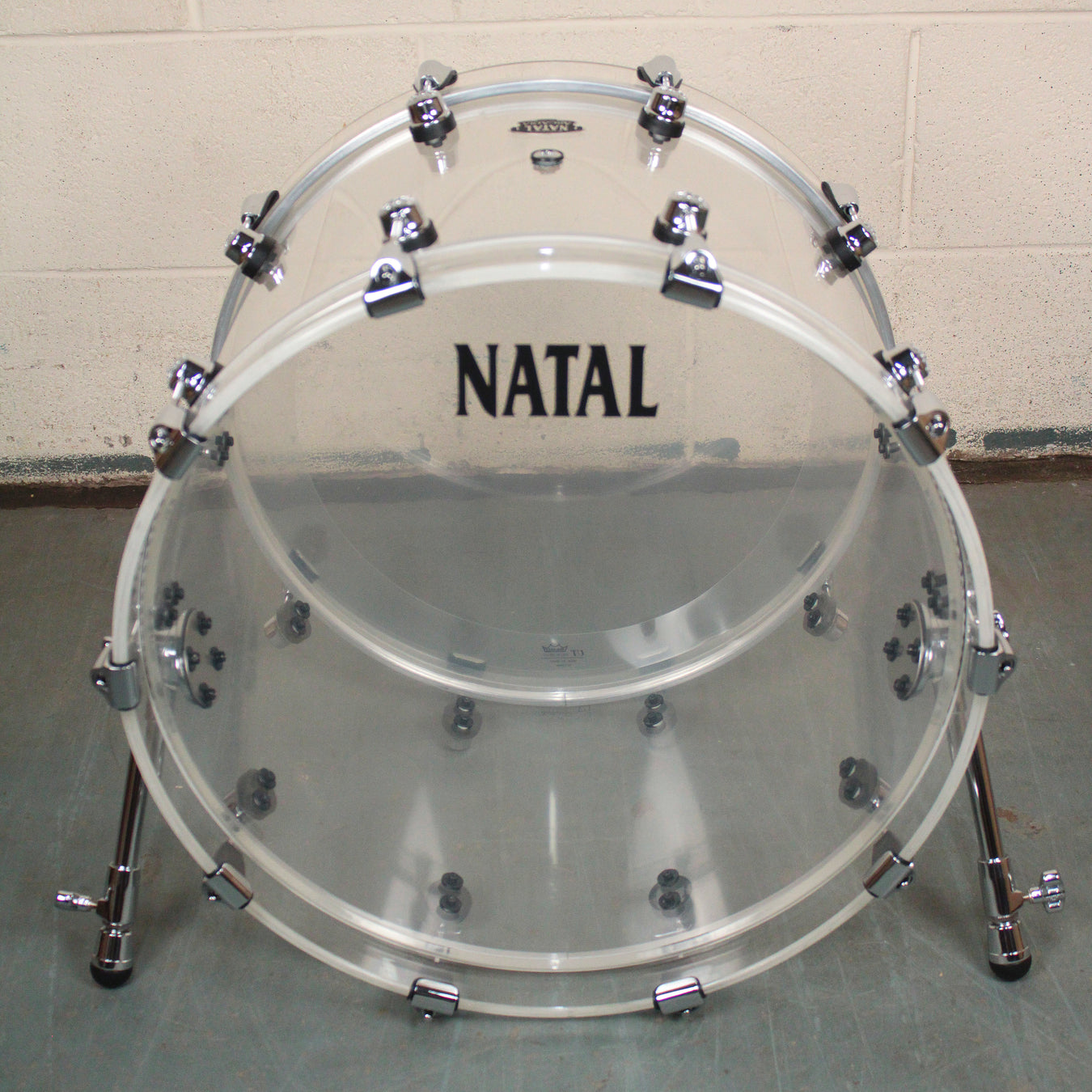 Natal Arcadia Acrylic 20" x 14" Bass Drum, Transparent - Fair Deal Music