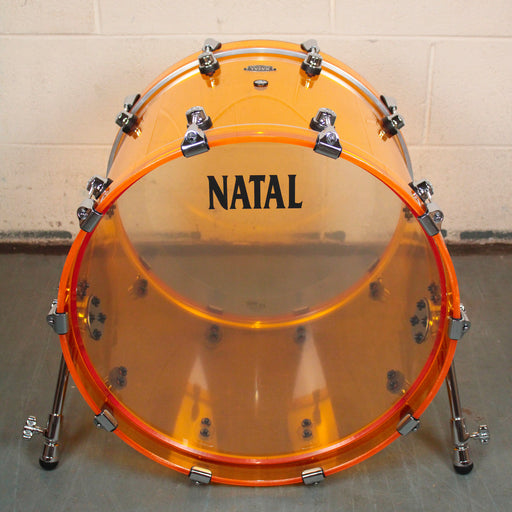 Natal Arcadia Acrylic 20" x 16" Bass Drum, Orange - Fair Deal Music