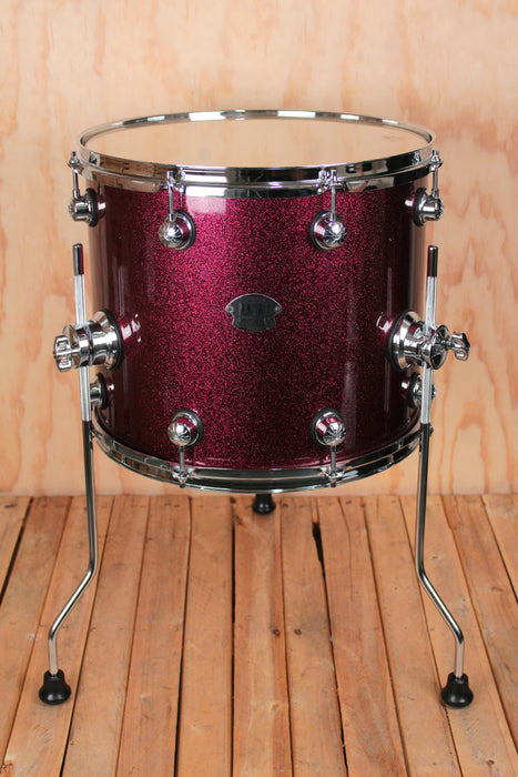 Natal Arcadia Birch 14" x 12" Floor Tom, Red Sparkle - Fair Deal Music