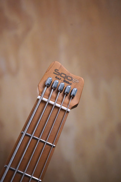 SQOE SBWT750 Headless 5-String Bass in Black - Fair Deal Music