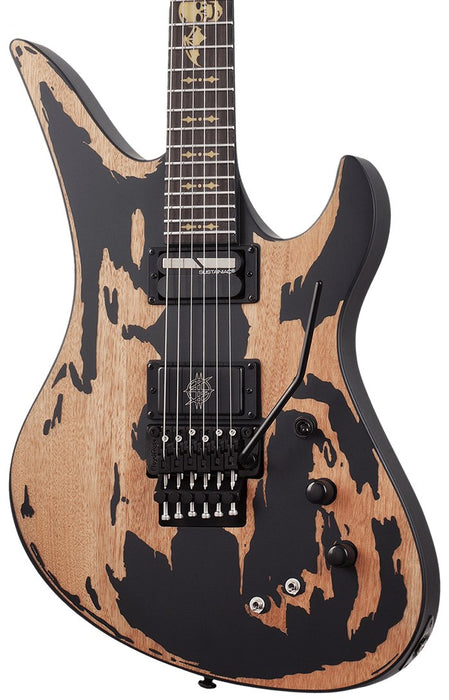 Schecter Synyster Gates Custom-S in Distressed Satin Black - Fair Deal Music