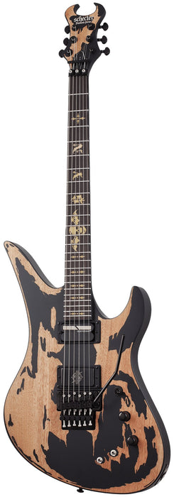 Schecter Synyster Gates Custom-S in Distressed Satin Black - Fair Deal Music