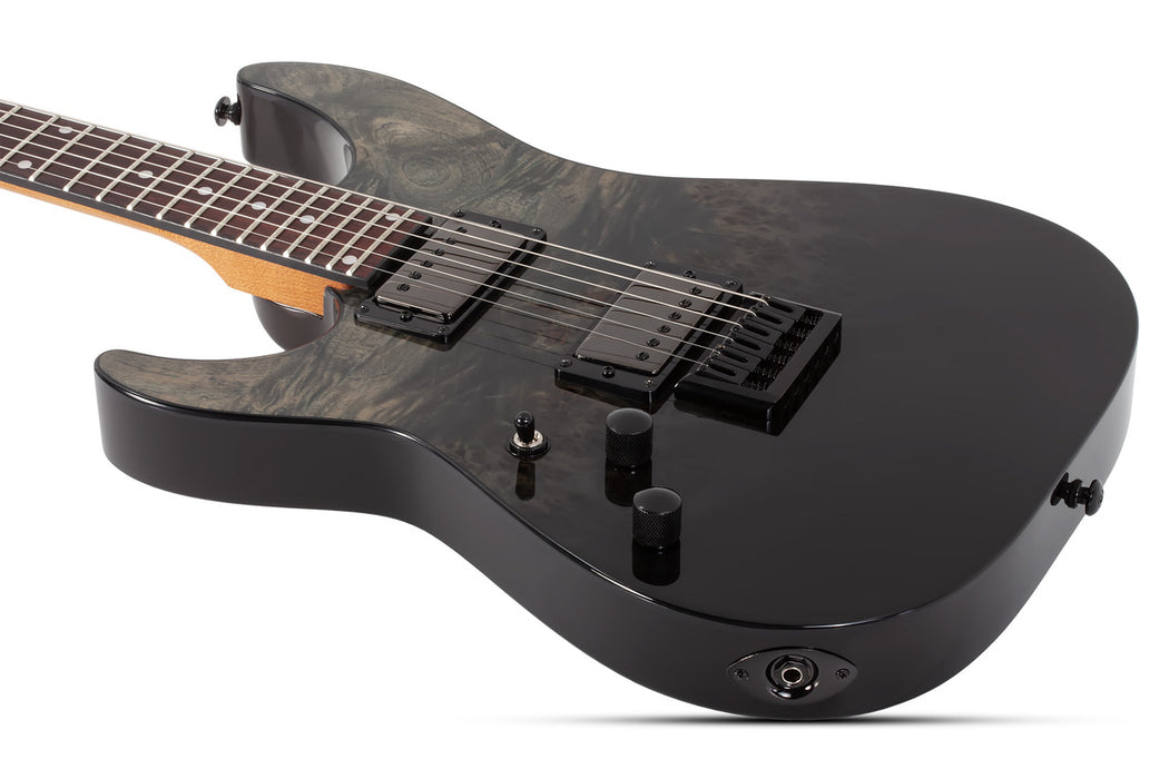 Schecter C-1 Standard Black Fade Burst Burl LH - Fair Deal Music