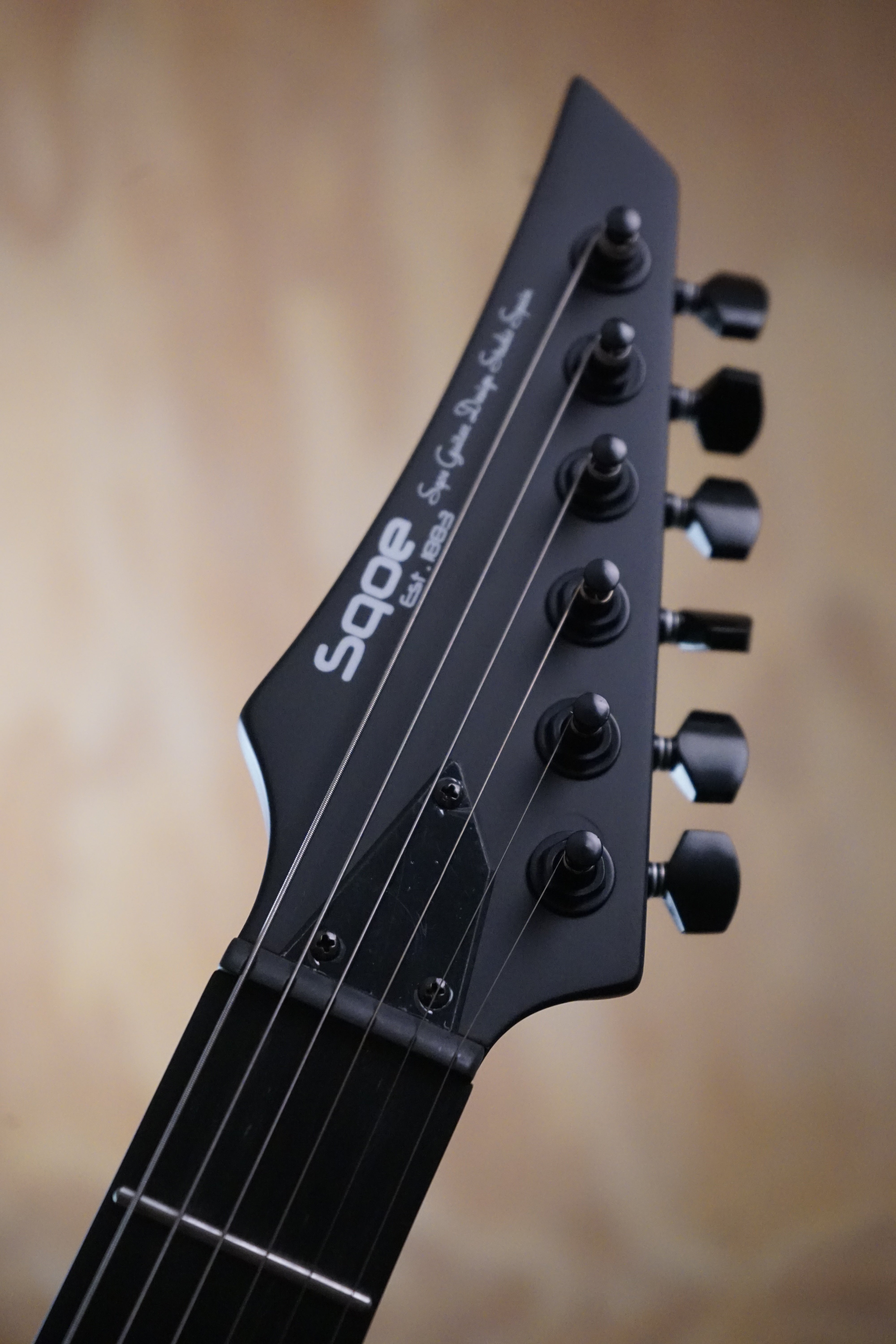 SQOE SEIB300 Heavy Metal Series Electric Guitar Black - Fair Deal Music