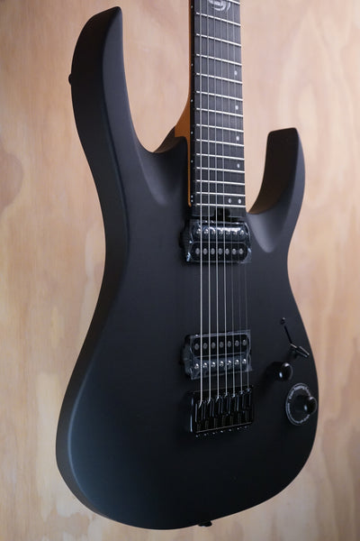 SQOE SEIB-7S 7-String Electric Guitar Black - Fair Deal Music