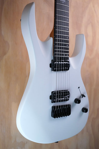 SQOE SEIB-7S 7-String Electric Guitar White - Fair Deal Music