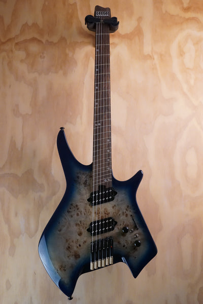 SQOE SEIB992 Headless Electric Guitar In Blue - Fair Deal Music