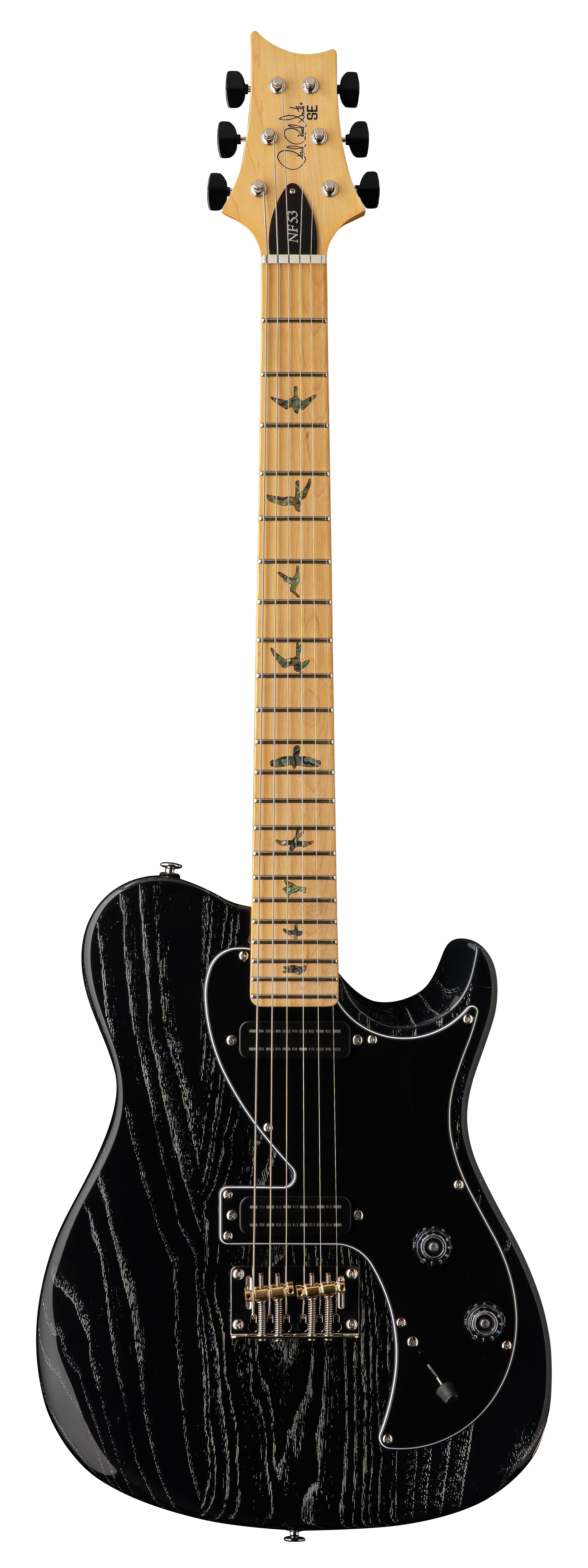 PRS SE NF53 Electric Guitar in Black Dog hair, Maple Fingerboard 2026 Model - Fair Deal Music