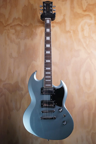 SQOE SESG450 Electric Guitar In Frosted Blue - Fair Deal Music