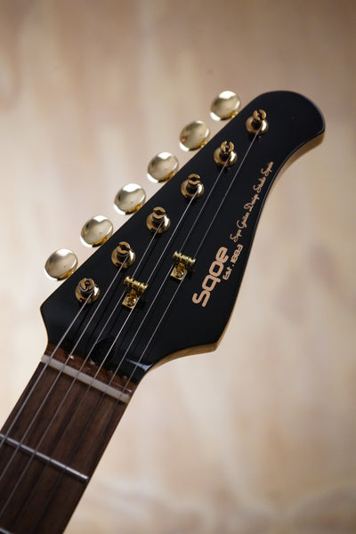 SQOE SETL1000 T-Style Electric Guitar In Black With Tremolo - Fair Deal Music