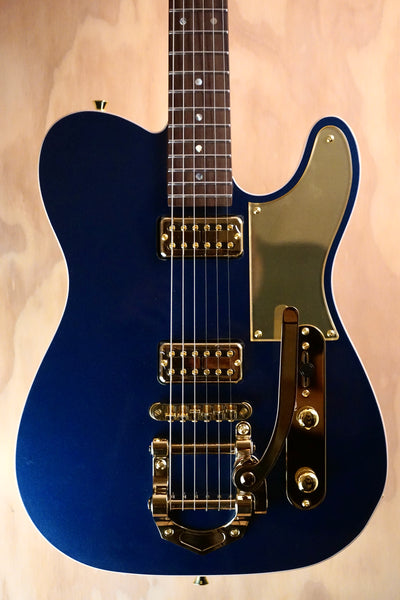 SQOE SETL1000 T-Style Electric Guitar In Blue With Tremolo - Fair Deal Music