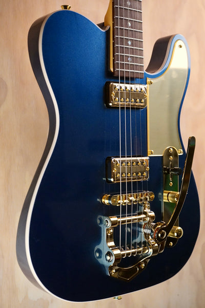 SQOE SETL1000 T-Style Electric Guitar In Blue With Tremolo - Fair Deal Music