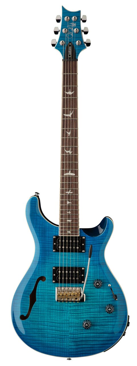 PRS SE Custom 24 Semi-Hollow Piezo – Lake Blue - Fair Deal Music