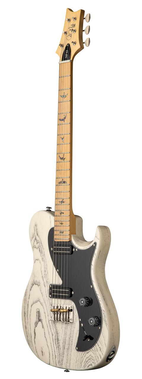 PRS SE NF 53 Electric Guitar in White Doghair, Maple Fingerboard - Fair Deal Music