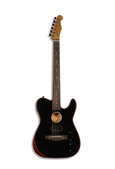 SQOE SEAE910 Electro Acoustic Guitar Black - Fair Deal Music