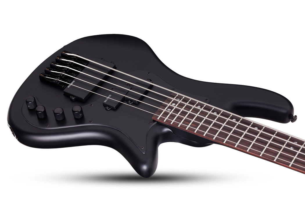 Schecter Bass - Stiletto Stealth-5 Satin Black - Fair Deal Music