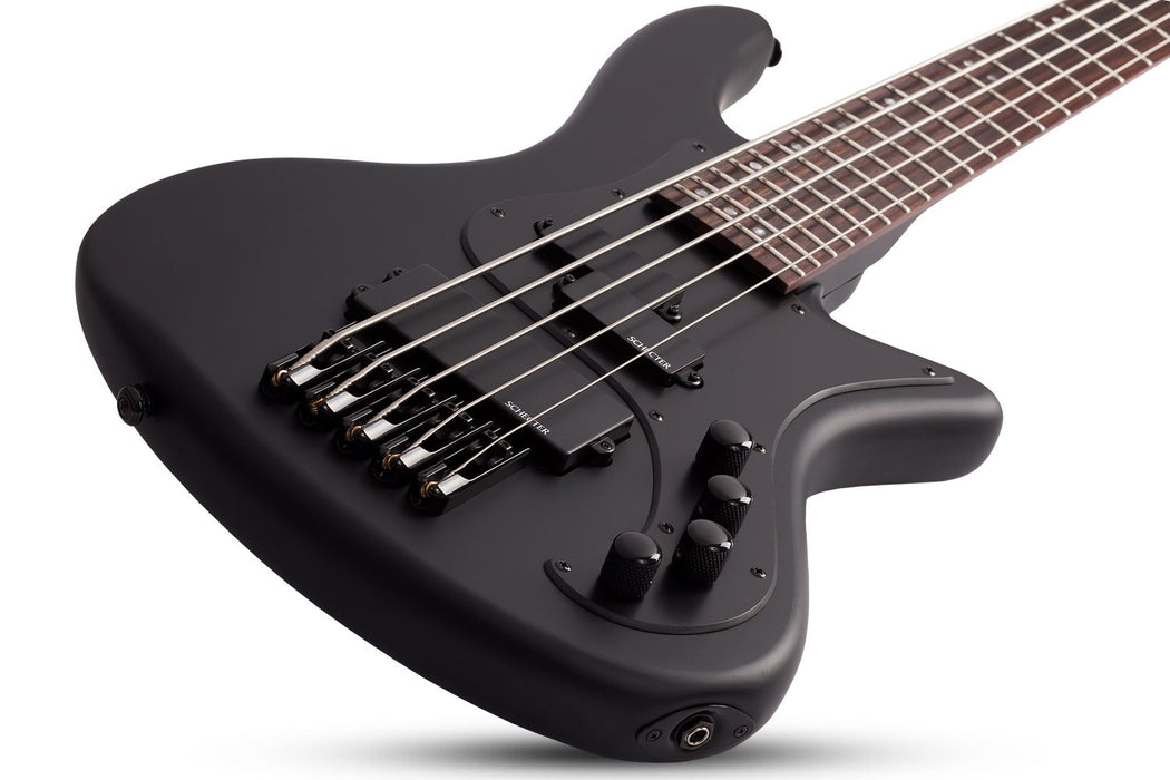 Schecter Bass - Stiletto Stealth-5 Satin Black - Fair Deal Music