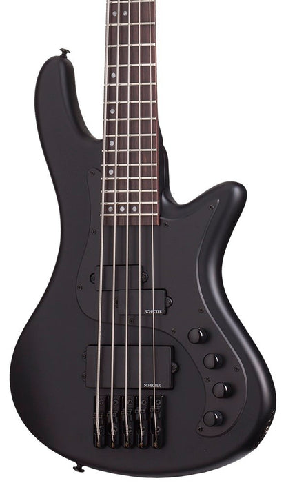Schecter Bass - Stiletto Stealth-5 Satin Black - Fair Deal Music
