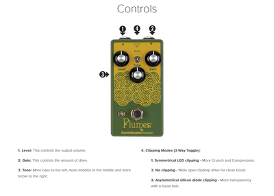 EarthQuaker Devices Plumes Small Signal Shredder Overdrive Pedal