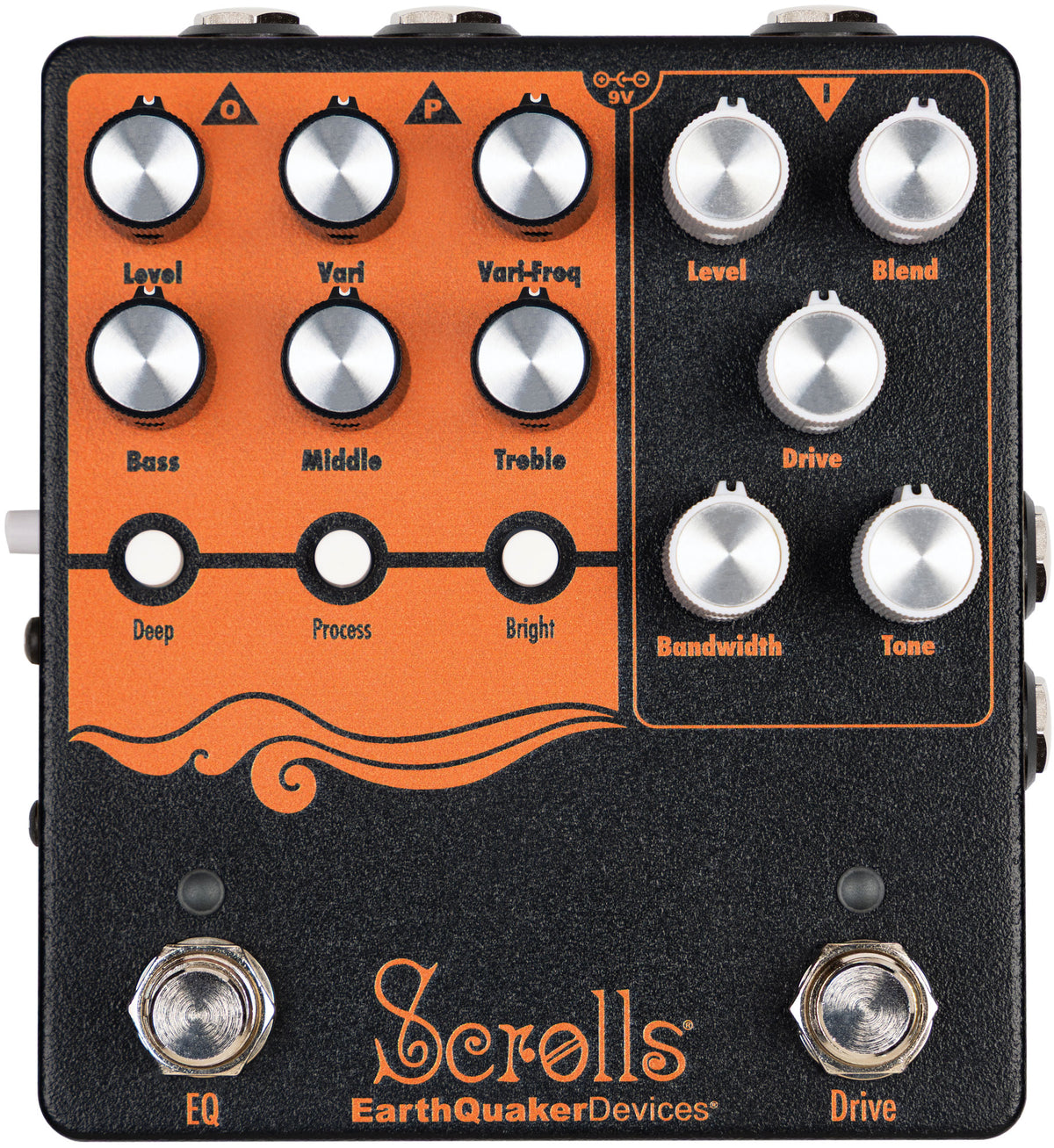EarthQuaker Devices Scrolls Bass Odyssey Bass Overdrive & EQ Pedal