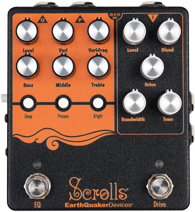 EarthQuaker Devices Scrolls Bass Odyssey Bass Overdrive & EQ Pedal