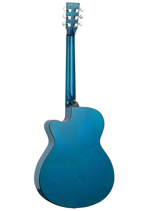 Tanglewood Azure TA4CEBL Super Folk Acoustic Guitar, Serenity Blue - Fair Deal Music