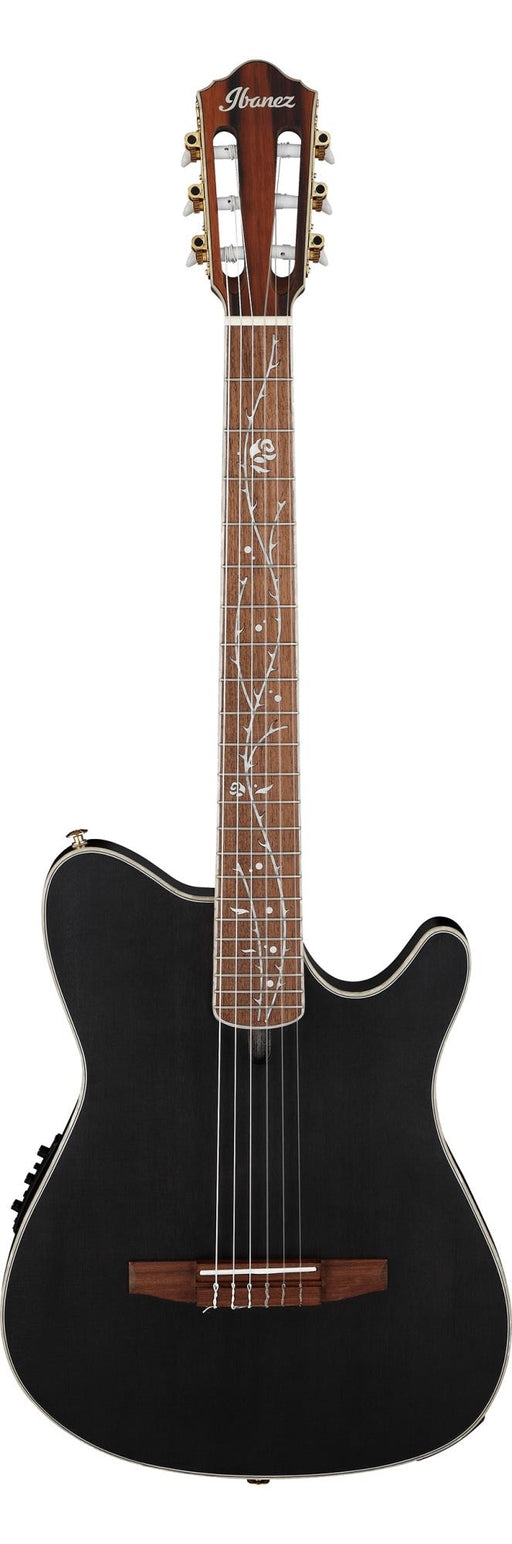 Ibanez TOD10N-TKF Tim Henson Tree of Death Nylon String Classical Guitar Black Flat, Open Box - Fair Deal Music