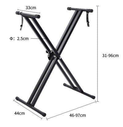 Double-braced Keyboard X Stand - Fair Deal Music