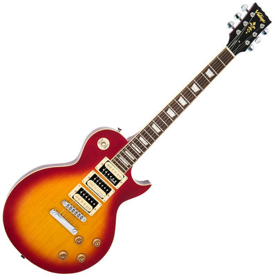 Vintage V1003 ReIssued 3 Pickup Electric Guitar ~ Cherry Sunburst - Fair Deal Music