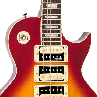 Vintage V1003 ReIssued 3 Pickup Electric Guitar ~ Cherry Sunburst - Fair Deal Music