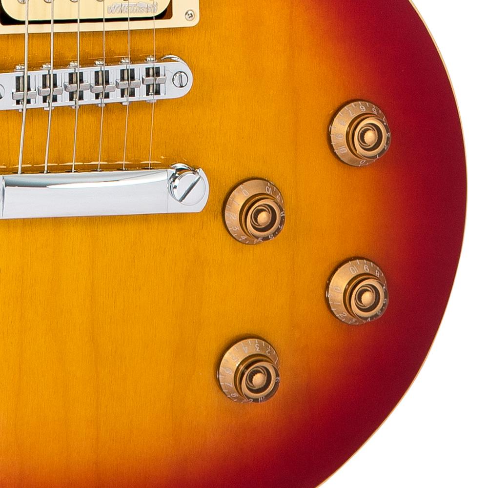 Vintage V1003 ReIssued 3 Pickup Electric Guitar ~ Cherry Sunburst - Fair Deal Music