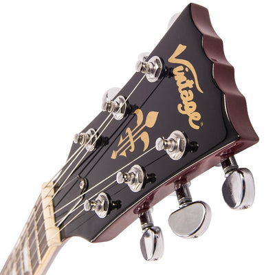 Vintage V1003 ReIssued 3 Pickup Electric Guitar ~ Cherry Sunburst - Fair Deal Music