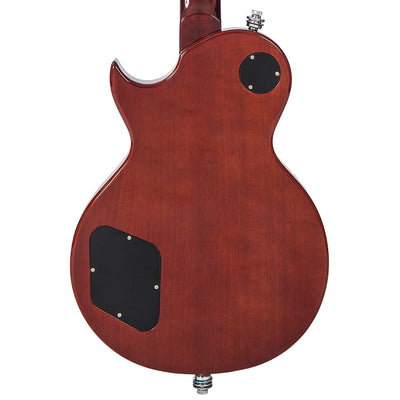 Vintage V100 ReIssued Electric Guitar w/Bigsby ~ Flamed Amber - Fair Deal Music