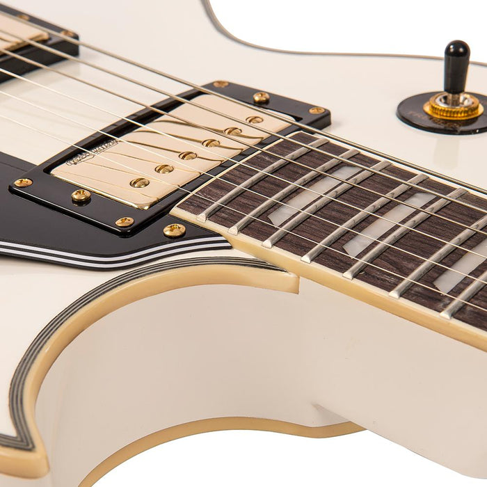 Vintage V100 ReIssued Electric Guitar ~ Arctic White - Fair Deal Music