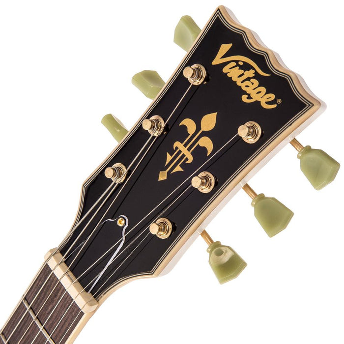 Vintage V100 ReIssued Electric Guitar ~ Arctic White - Fair Deal Music