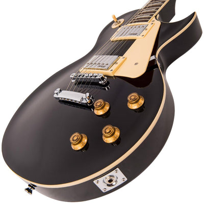 Vintage V100 ReIssued Electric Guitar ~ Boulevard Black - Fair Deal Music
