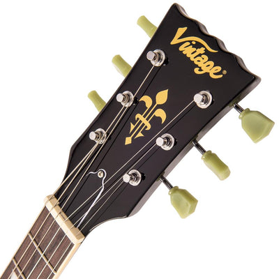 Vintage V100 ReIssued Electric Guitar ~ Boulevard Black - Fair Deal Music