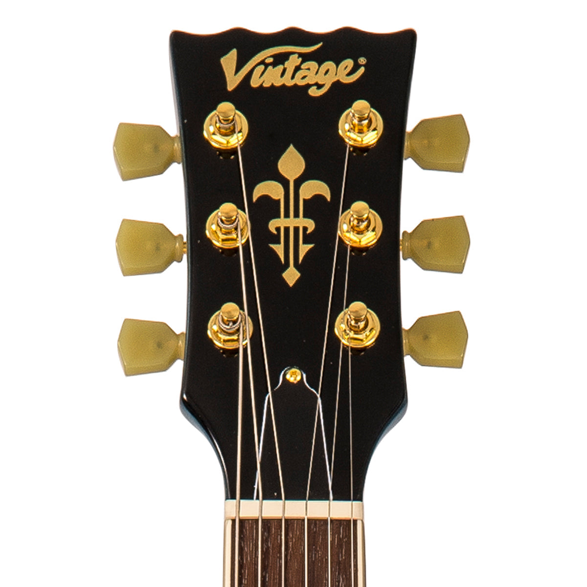 Vintage V100M Mini Double Coil ReIssued Electric Guitar ~ Gun Hill Blue - Fair Deal Music
