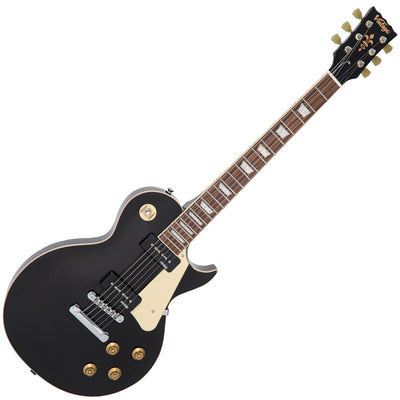Vintage V100P ReIssued Electric Guitar ~ Boulevard Black - Fair Deal Music