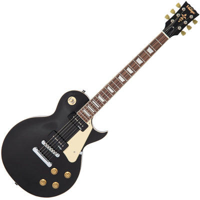 Vintage V100P ReIssued Electric Guitar ~ Boulevard Black - Fair Deal Music
