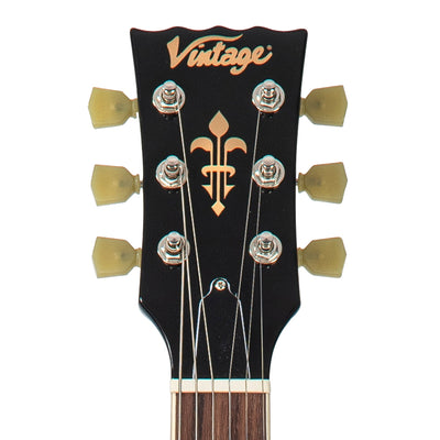 Vintage V100P ReIssued Electric Guitar ~ Boulevard Black - Fair Deal Music