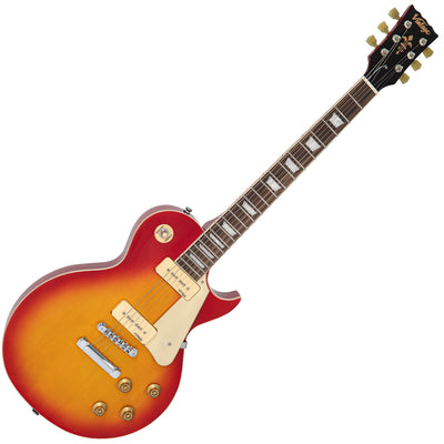 Vintage V100P ReIssued Electric Guitar ~ Cherry Sunburst - Fair Deal Music