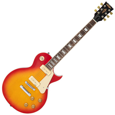Vintage V100P ReIssued Electric Guitar ~ Cherry Sunburst - Fair Deal Music