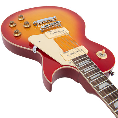 Vintage V100P ReIssued Electric Guitar ~ Cherry Sunburst - Fair Deal Music