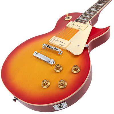 Vintage V100P ReIssued Electric Guitar ~ Cherry Sunburst - Fair Deal Music