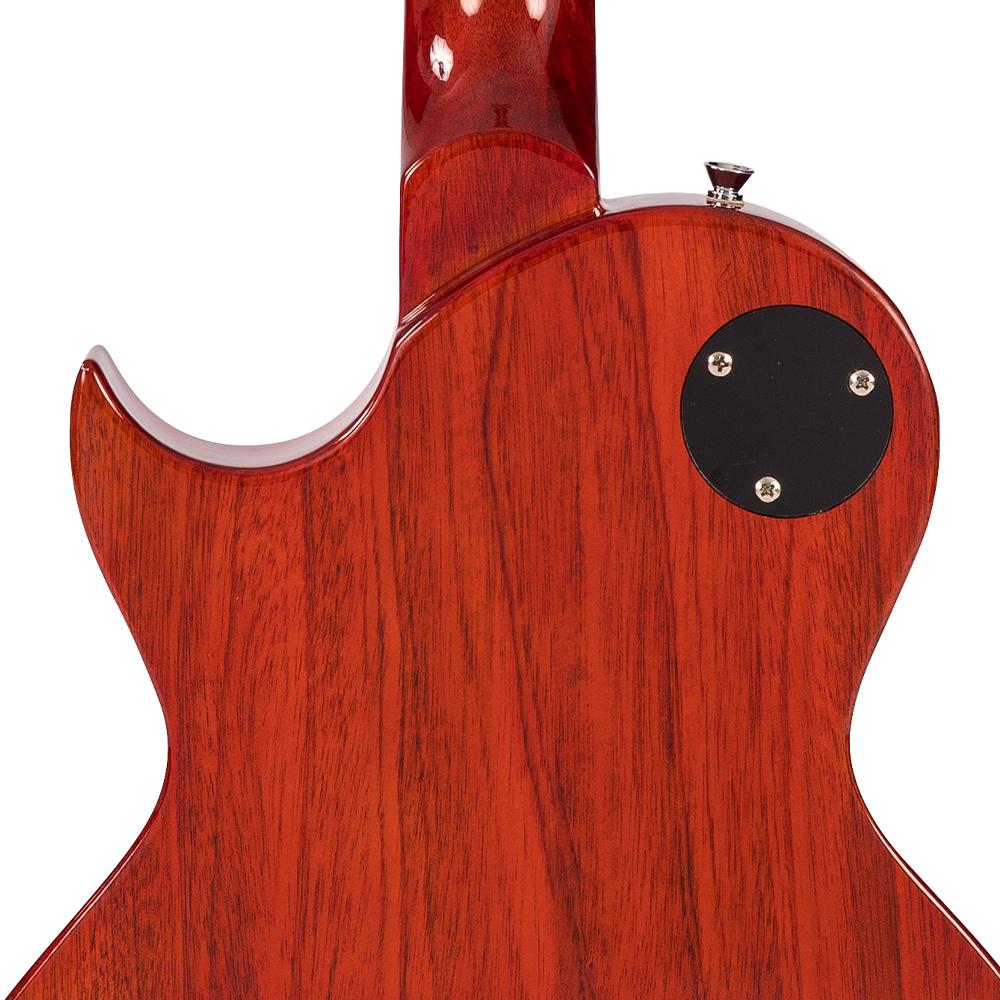 Vintage V100T ReIssued Electric Guitar ~ Flamed Thru Honeyburst - Fair Deal Music