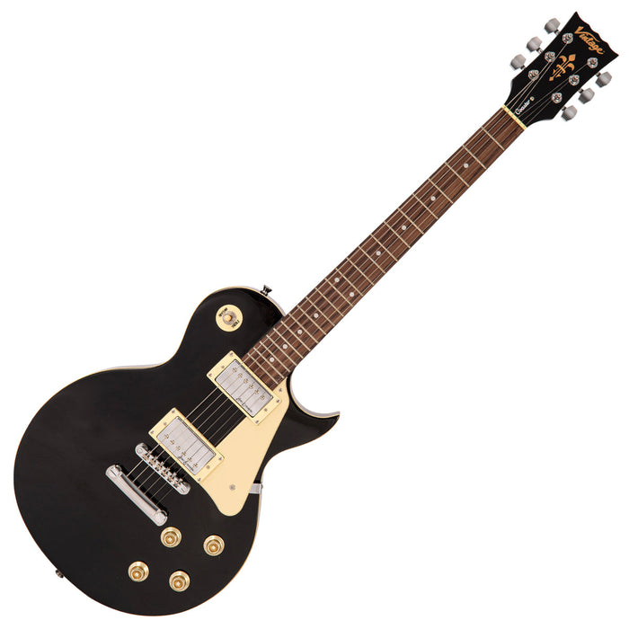 Vintage V10 Coaster Series Electric Guitar ~ Boulevard Black - Fair Deal Music