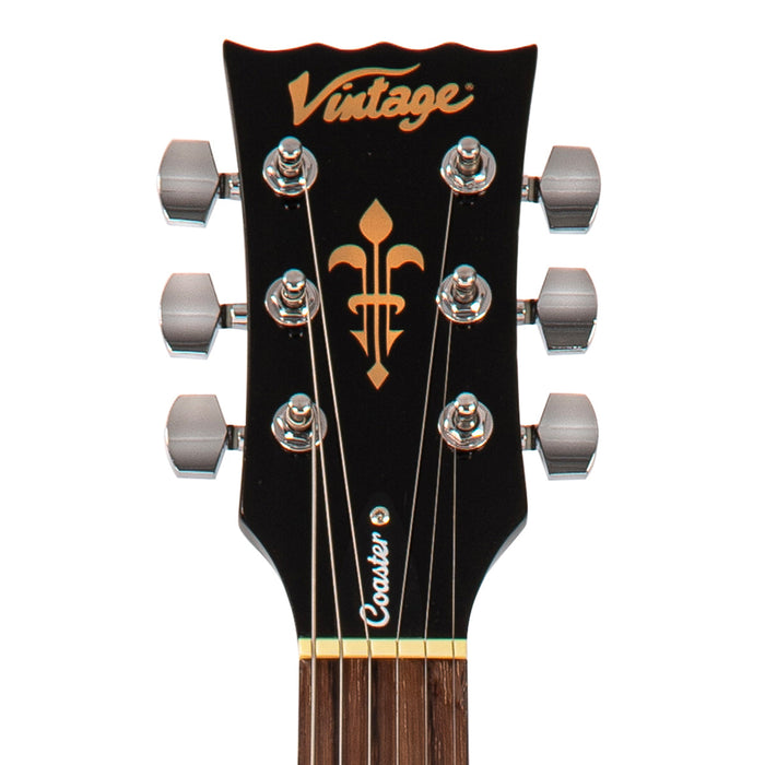 Vintage V10 Coaster Series Electric Guitar ~ Boulevard Black - Fair Deal Music
