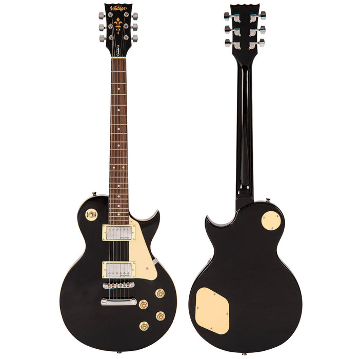 Vintage V10 Coaster Series Electric Guitar ~ Boulevard Black - Fair Deal Music