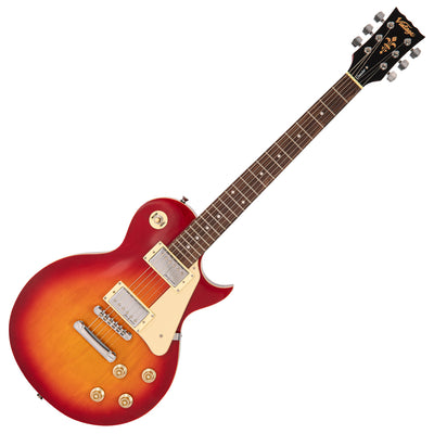 Vintage V10 Coaster Series Electric Guitar ~ Cherry Sunburst - Fair Deal Music